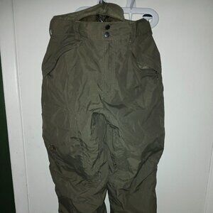 Olive green Columbia snowpants